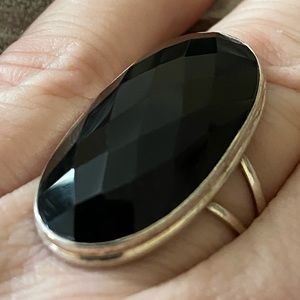 Sterling Silver & Onyx Ring